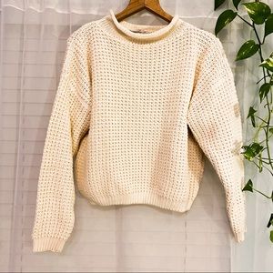 vintage chunky knit sweater
